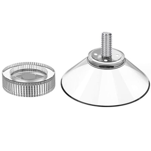 Vite a testa zigrinata in gomma M4 trasparente 53 mm 10 pezzi 2