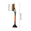 Car Snow Brush Ice Scraper with Soft Foam Handle Orange 2