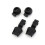 Ελαστικά κορδόνια παπουτσιών μαύρα 100cm 3