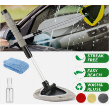 Car Wash Brush Mop Kit Adjustable Telescopic Handle