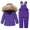 Completo da sci per bambini (1-2 anni) con giacca imbottita impermeabile, colore viola. 1