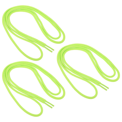 Shoelace light green polyester 3 pairs 47x0.2 in