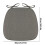 Linen Dining Chair Cushion U-Shape 1 Piece 4