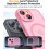 Magnetisk iPhone-deksel med full kamerabeskyttelse, knallrosa, 4