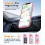 Magnetisk iPhone-deksel med full kamerabeskyttelse, knallrosa, 5