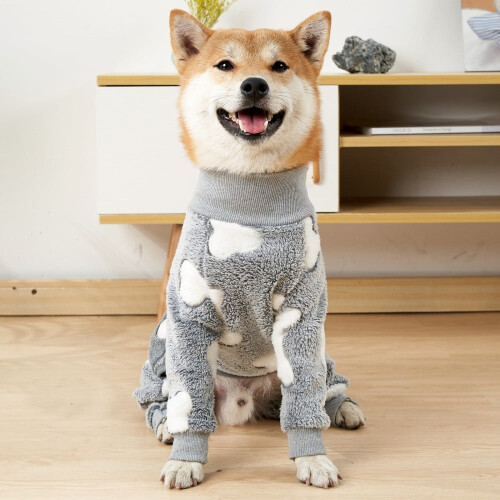 Hundedragt i flannel til små, mellemstore hunde 2