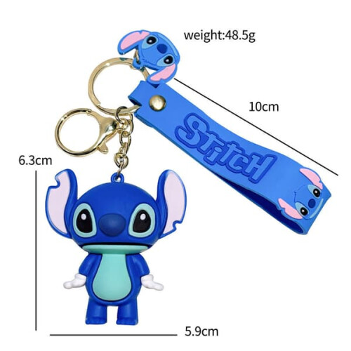 Porte-clés Lilo & Stitch, figurine 3D, 1 pièce 2