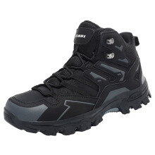 Men's Waterproof Ankle Hiking Boots Black Size 8