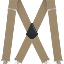 Men's X-back suspenders heavy duty 2-inch adjustable