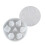 Silicone polyhedral dice mold with engraved numbers 3