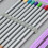 Astuccio viola con spazio per 52 matite 2
