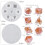 Silicone polyhedral dice mold with engraved numbers 4