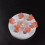 Silicone polyhedral dice mold with engraved numbers 5
