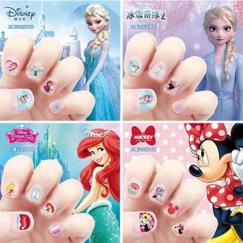 Αυτοκόλλητα Νυχιών Disney Princess 100 Τεμάχια Πολύχρωμα 2
