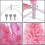 Artificial Christmas Tree Pink 18 inch with Metal Stand 5