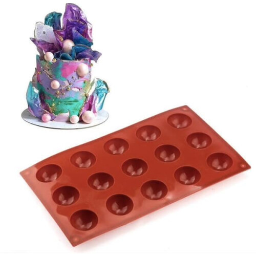 Silikonekugleform til is, chokoladegelé, 24 hulrum 1