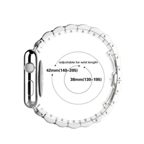 Ocelový řemínek pro Apple Watch 4 44 mm, černý 2