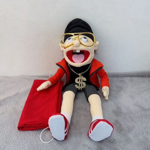 Handpuppen aus Plüschstoff, 2 Stück 2