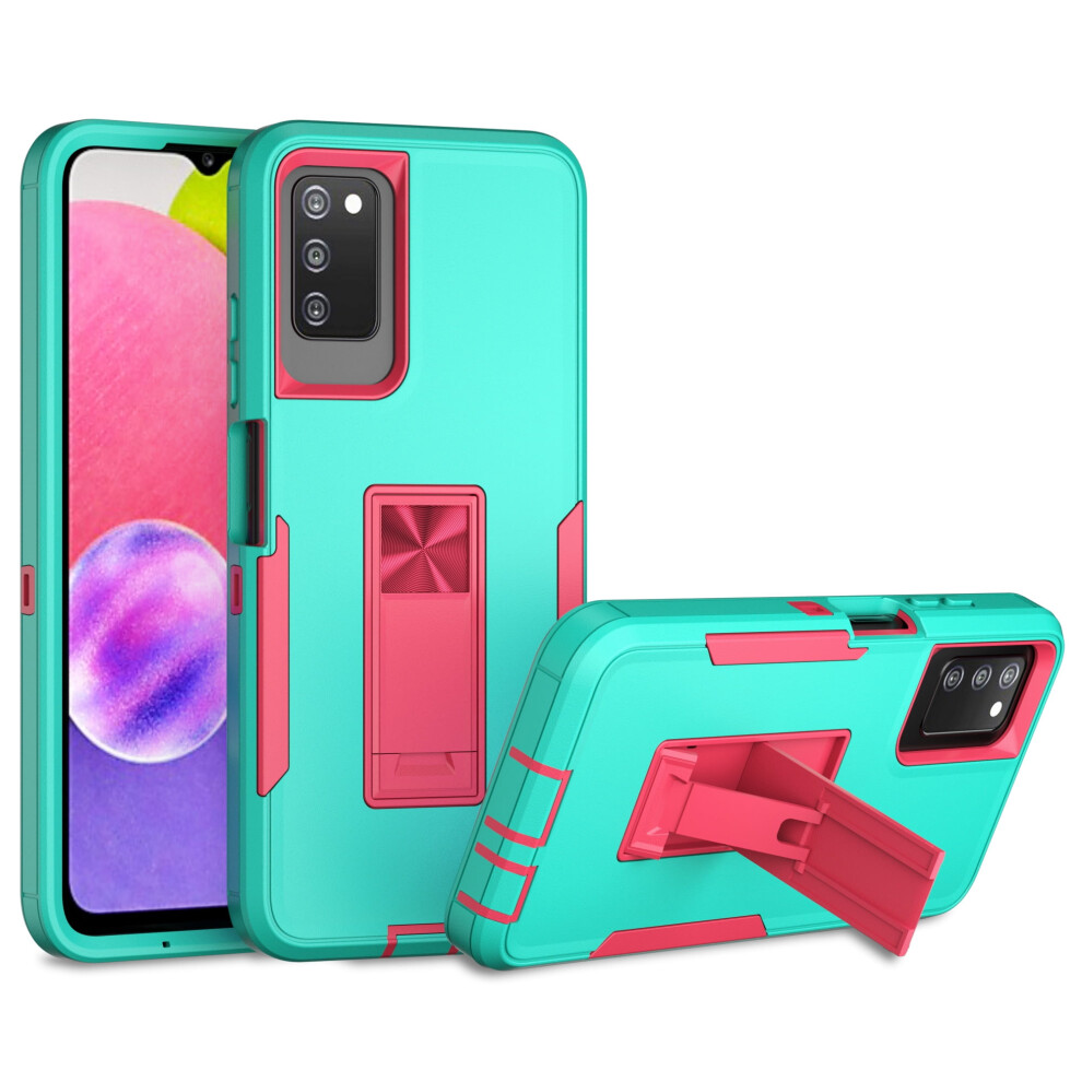 Samsung Galaxy A02s Case Military-Grade Hybrid Stand Green 9130661245838