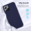 Coque en silicone gris foncé pour iPhone 13 Pro 3
