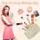 Bomuldsquiltet Blomster Makeuptaske Orange 6