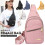 Γυναικεία τσάντα στήθους Sling Backpack μαύρη 5