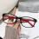 Lesebrille Schwarz Stärke 4,00 5