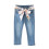 Girls' stretchy solid full-length leggings with pockets 2