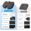Kontorstolpute Memory Foam Ekstra stor svart 4