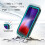 Étui étanche IP68 pour iPhone 15–11, 7–8, transparent 4