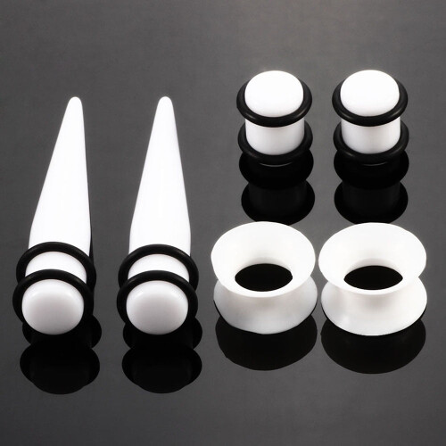 Ear Stretching Kit Acrylic and Silicone 50 Pieces 2