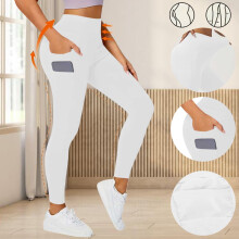 Damen-Winterleggings mit Fleecefutter und hohem Bund
