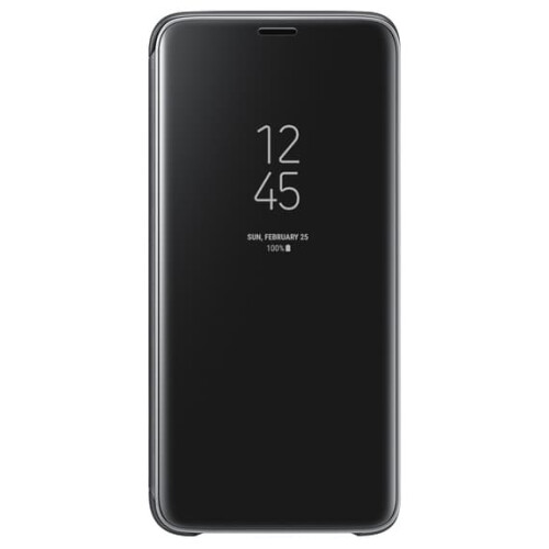 Samsung S8 clear view flip case silver 1
