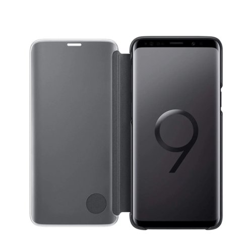 Samsung S8 clear view flip case silver 2