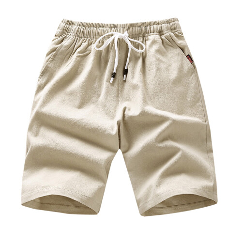 Herreshorts i bomuld, khaki, 4XL