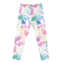 Mädchen-Leggings mit hohem Bund und Print, grün, 6 Jahre