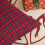 Juletern pudebetræk tartan polyester 45x45 cm 6
