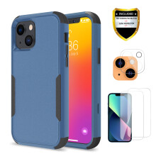 Odolný 3-v-1 kryt pre iPhone 13 s ochranou obrazovky a objektívu