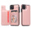 Coque antichoc marron pour iPhone 11 avec emplacement pour carte 2