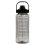 Gourde avec paille, 2 litres, marque-temps, noire 5