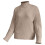 Damestriktrøje med tyk tråd og ensfarvet pullover 1
