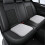Memory Foam Seat Cushion with Strap Black Large 2