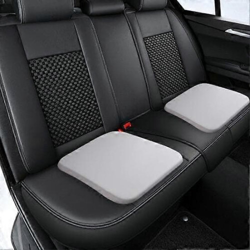 Memory Foam Seat Cushion with Strap Black Large 1