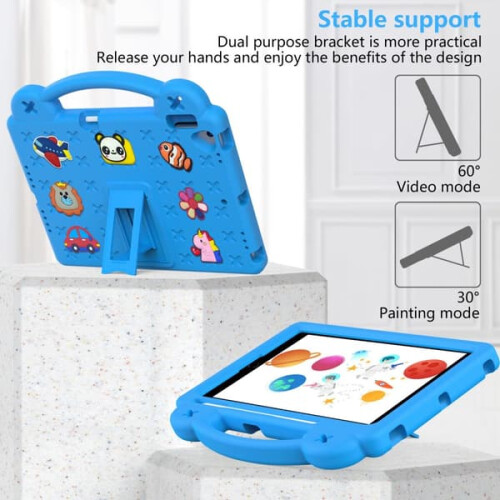 Étui EVA antichoc pour iPad 10,2 pouces 7e génération bleu 1