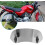 Para-brisa de motocicleta ajustável com clipe, 1 peça. 2