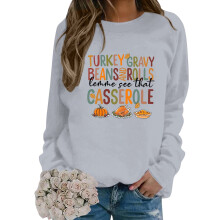 Felpa da donna girocollo a maniche lunghe, morbida, pullover