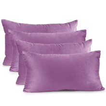 Fluwelen sierkussenhoes, effen rechthoekig, 12 x 20 inch