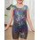 Turnanzug für Mädchen mit Shorts, Schmetterlingsmuster, 1