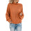 Damen-Strickpullover aus dickem Garn, einfarbig, Herbst-Winter-Pullover 3