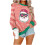 Women's Christmas print sweatshirt long sleeve drop 1